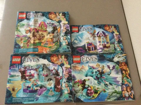 Lot of (4) Lego Elves Instruction Manuals (41071, 41072, 41074 & 41172)