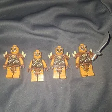 LEGO Gundabad Orc Minifigure Lot of 3 w/ Armor, 1 Sword (The Hobbit)