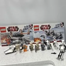 LEGO Star Wars 8083 Rebel and 8084 Stormtrooper Battle Packs complete w/intr.