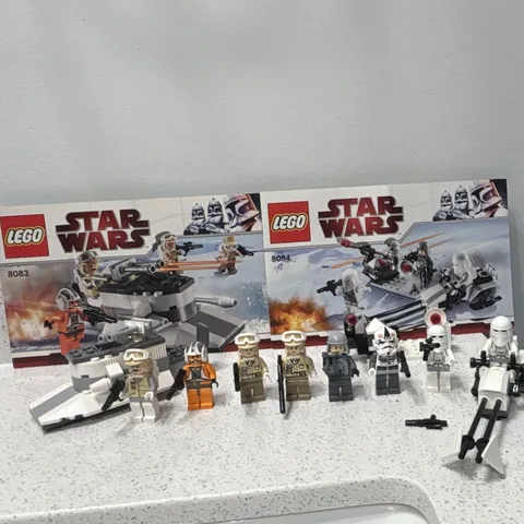 LEGO Star Wars 8083 Rebel and 8084 Stormtrooper Battle Packs complete w/intr.