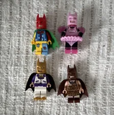 LEGO Batman Minifigures Lot of 4 The LEGO Batman Movie Plastic Minifigure