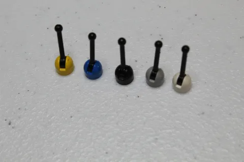 (5) Different LEGO Levers / Antennas with Black Handles
