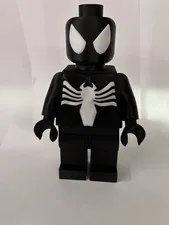 LEGO 8 Inch Venom Spider Man Minifigure Black And White With Movable Parts