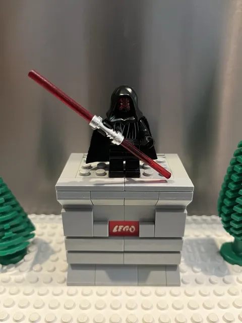 LEGO Darth Maul Minifigure Minifig sw0003 Star Wars Hood Dual Blade Lightsaber