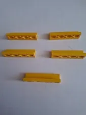 No 314.  5 x lego fence grilles 3633. 1x4x1. Yellow