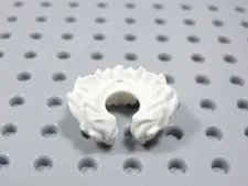 LEGO White Neck Collar Fur Bird Nest Accessory Minifig AC