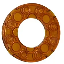 Lego 29337 11833 28620 Round Plate 4x4 with 2x2 Round Open Center Trans Orange