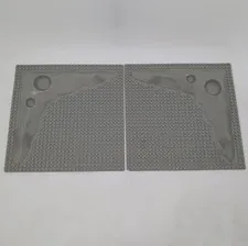 Lot of 2 Vintage LEGO Lunar Moon Crater Baseplate 3947a Space Raised Plate