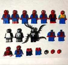 LEGO Marvel Spider-Man Minifigure Lot! Miles Morales sh0540, Spider-man & Venom