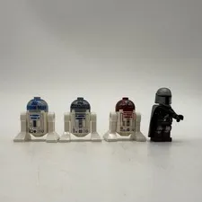 Lego Star Wars Minifigures Mandalorian and Droids Lot of 4