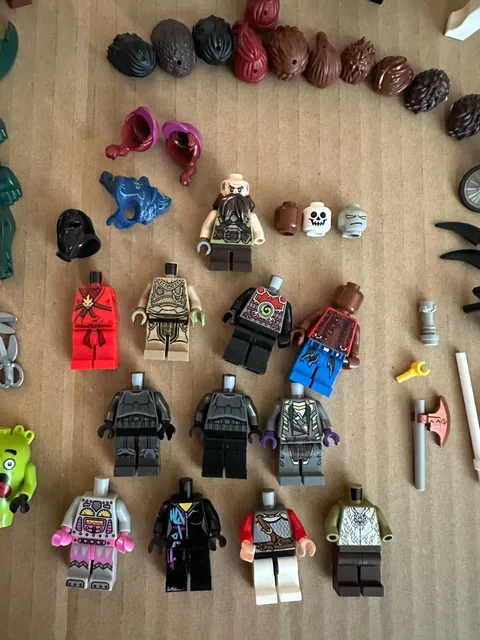 LEGO Minifig Parts Lot Incomplete Figures - LOTR, Star Wars, NInjago