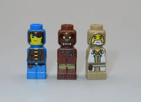 LEGO microfigures game Heroica Ranger Werewolf Druid 3858 replacement