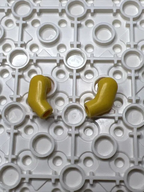LEGO 981 & 982 Yellow Minifigure Replacement Arms x2 - 1 Pair Left Right