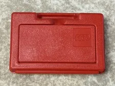 Lego Vintage 1980's Plastic Red Storage Box Case w/ Handle 11" x 7.5" x 3.5" 