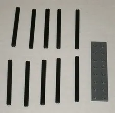 LEGO NEW Black Axle 6 (10x) 370626 Brick 3706