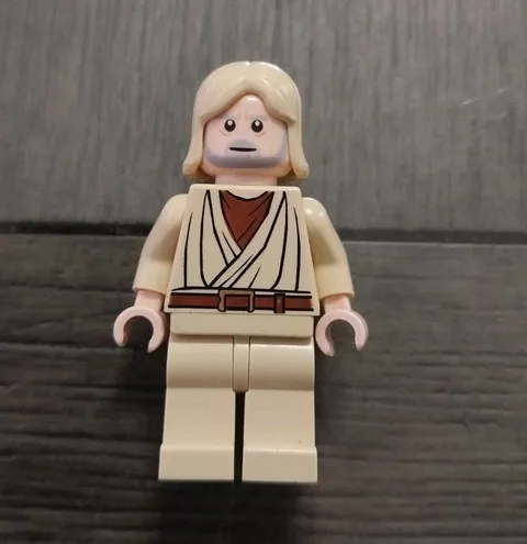 Lego Obi-Wan Kenobi Mid-Length Tousled Hair Star Wars Minifigure