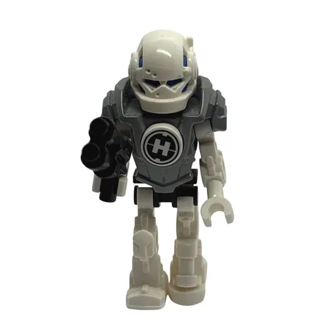 LEGO Hero Factory Stormer Minifigure Bright Blue Head Rare 44029 White Silver