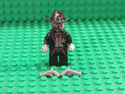 LEGO Movie Sheriff Not-a-robot Minifigure 70800 TLM023 pistols RN27