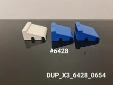 DUPLO LEGO 6428 Blue & White x3 Pieces. Panel, Sloped with 3 Embossed Gauges