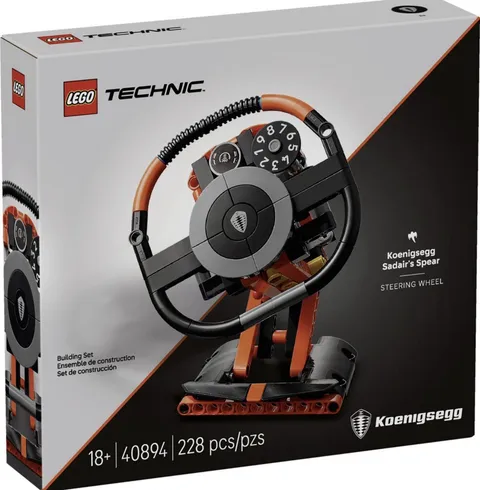 LEGO Technic 40894 Koenigsegg Steering Wheel