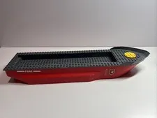 Lego 62791 Boat Hull (Red) + Top 54101 (Dark Bluish Gray) : Fire Boat 7207