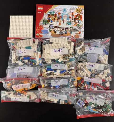 LEGO 80109 Lunar New Year Ice Festival USED - See Description
