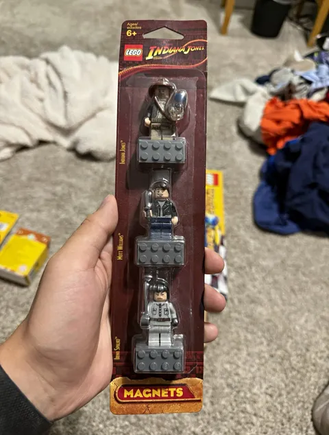 LEGO Magnet Set 3-Piece Indiana Jones Mutt Williams Irina Spalko 852719 6+