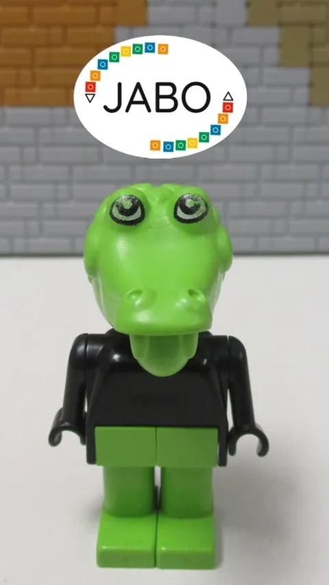 (E5 / 11) Lego Fabuland figure fab4b Clive Crocodile 3639 3643