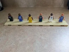 LEGO NBA Minifigure Lot- Iverson, Malone, Bryant, Kidd, Francis, Kukoc