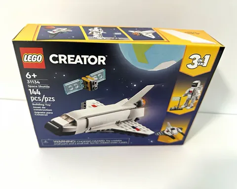 LEGO Creator 3-in-1 Space Shuttle 31134 Set, 144 Pieces, Ages 6+