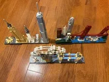 LOT 3 LEGO Architecture 21034 London 21044 New York 21043 San Francisco