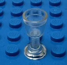 Lego Parts 2343 Minifigure, Utensil Goblet Stemware Glass x1