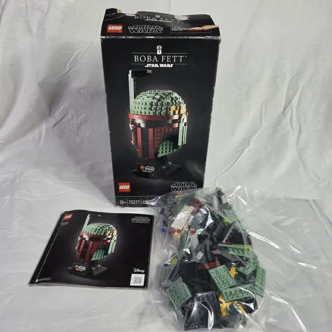 LEGO Star Wars Boba Fett Head Sculpt 75277 Complete w/ Box & Manual