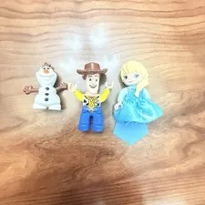Lego Duplo Disney Frozen PRINCESS ELSA with Dress and woody and olof