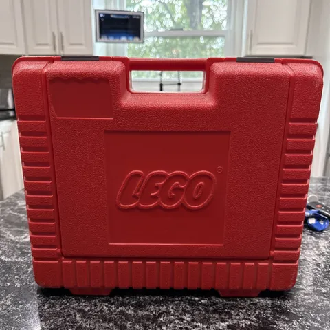 Vintage LEGO Red Hard Plastic Storage Case Made in the USA