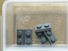 LEGO Parts - Dark Bluish Gray Plate 1 x 2 - No 3023 - QTY 5