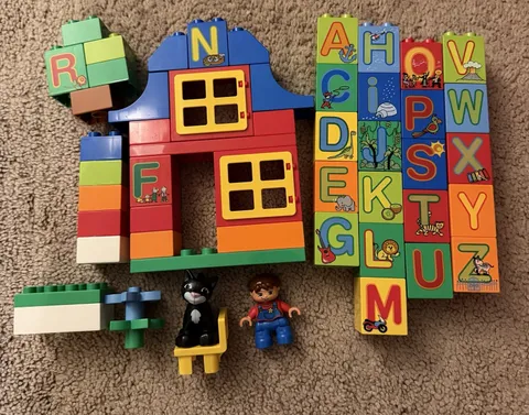 LEGO DUPLO 6051 My First DUPLO Alphabet Learning Set Near Complete Education set