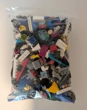 2 Lbs BULK LEGO Lot Random Parts, Bricks, Plates Ready for MOC & Minifigure