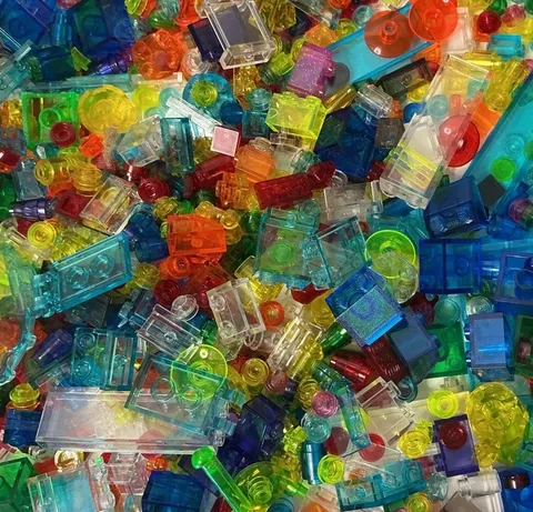 Genuine LEGO Transparent, Translucent & Clear Part Lot Of 100x Pieces, Windows +
