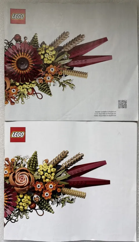 New Lego Booklet Manuals Botanical Collection Dried Flowers 10314 NO BRICKS/PART