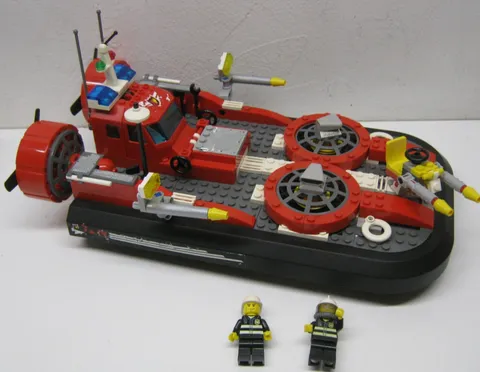 LEGO CITY: Fire Hovercraft (7944) With Firefighter Mini Figures Incomplete