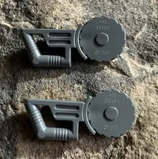 LEGO Lot Of 2 Circular Saw Band Saws Skill Dark Bluish Gray City Grey Silver. 2x