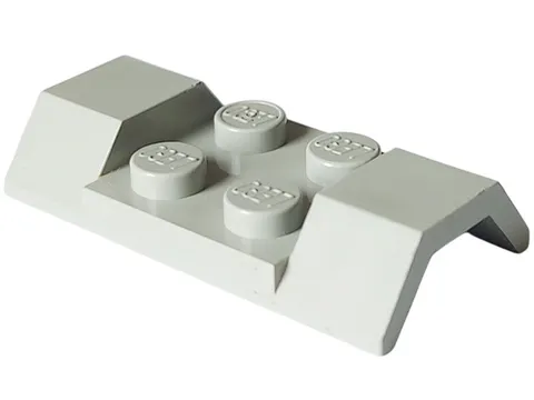 LEGO Light Gray Vehicle, Mudguard 2 x 4 with Arch Smooth inv.601