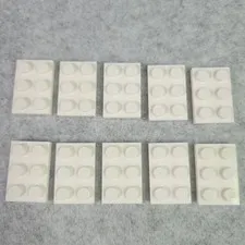 LEGO 3021 Plate 2x3 Plate White x10 Genuine