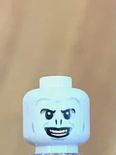 LEGO Harry Potter Lord Voldemort - White Head, Eyes and Teeth Pattern, Scary