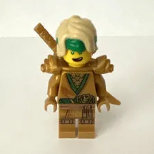 LEGO NINJAGO Lloyd Minifigure Tan Outfit Armed w/ Sword - 1 Piece