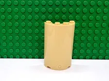 Lego 1 Tan 2x4x5 Cylinder Wall Panel castle NEW