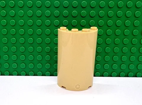 Lego 1 Tan 2x4x5 Cylinder Wall Panel castle NEW