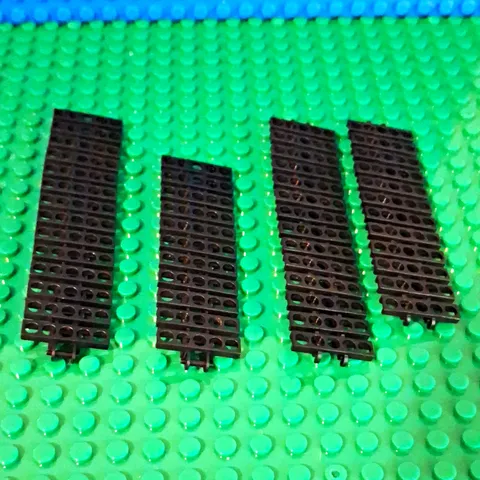 black LEGO Technic track tread link     50 Pieces