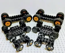 Lego Large Car Truck Vehicle Base Brick With Tires Wheels Lot Of 6 New Items 🔥